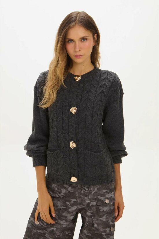 Imagem de Casaco Mia Cinza Rock Le Blog